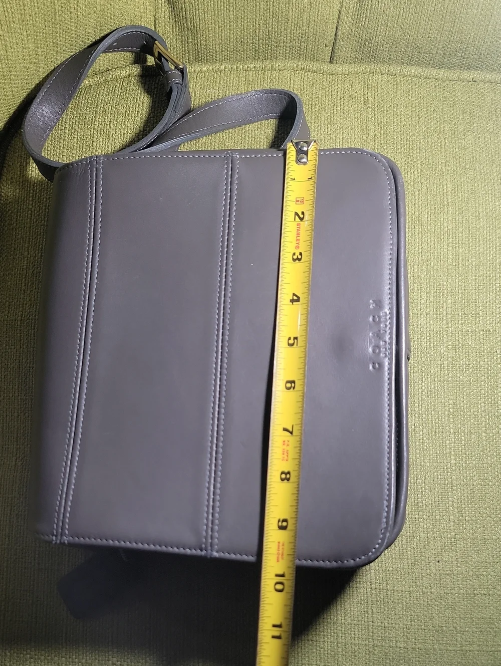 Coach Tribeca Gray Leather Crossbody Bag